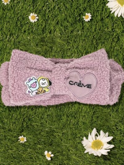 The Creme Shop BT21 BABY Plush Spa Teddy Headyband™ – Lavender Fluff