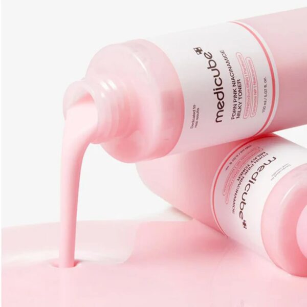 Medicube - PDRN Pink Niacinamide Milky Toner (Tónico lechoso para iluminar) - Imagen 2