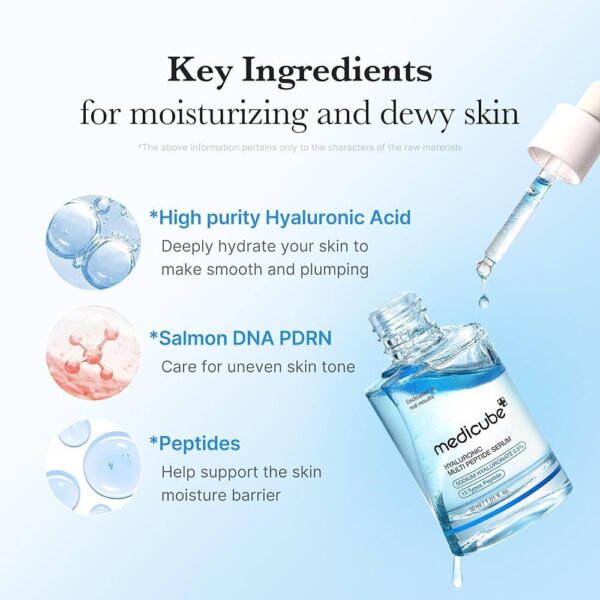 Medicube - Hyaluronic Multi Peptide Serum (Hidratante y Reafirmante) - Imagen 4