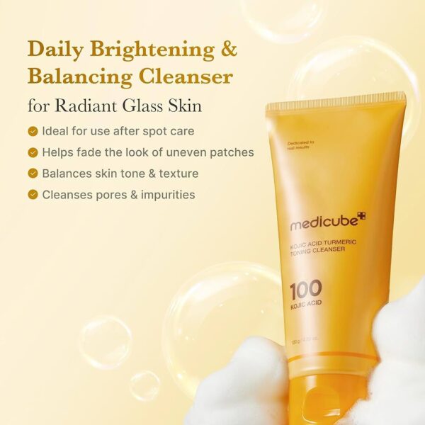 Medicube - Kojic Acid Turmeric Tonning Cleanse ( Unifica y Reduce Manchas) - Imagen 3