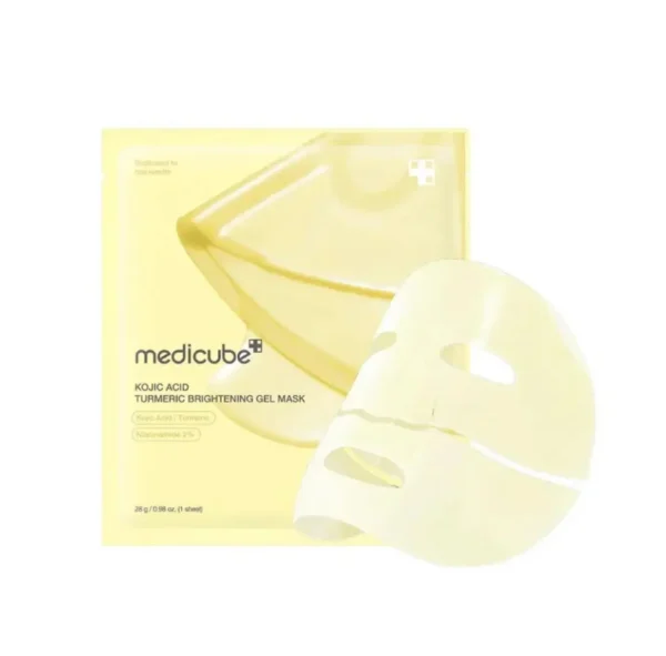 Medicube - Kojic Acid Turmeric Brightening Gel Mask (Mascarilla Facial Iluminadora) - Imagen 3