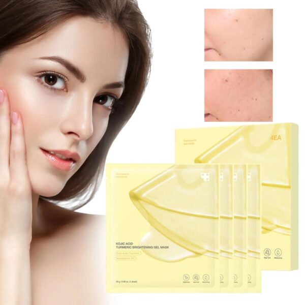 Medicube - Kojic Acid Turmeric Brightening Gel Mask (Mascarilla Facial Iluminadora) - Imagen 5