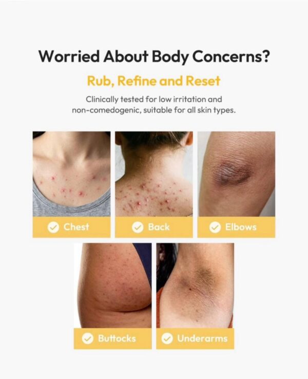 Medicube - Kojic Acid Turmeric Body Peel Shot (Exfoliante corporal que unifica el tono y mejora la textura) - Imagen 3