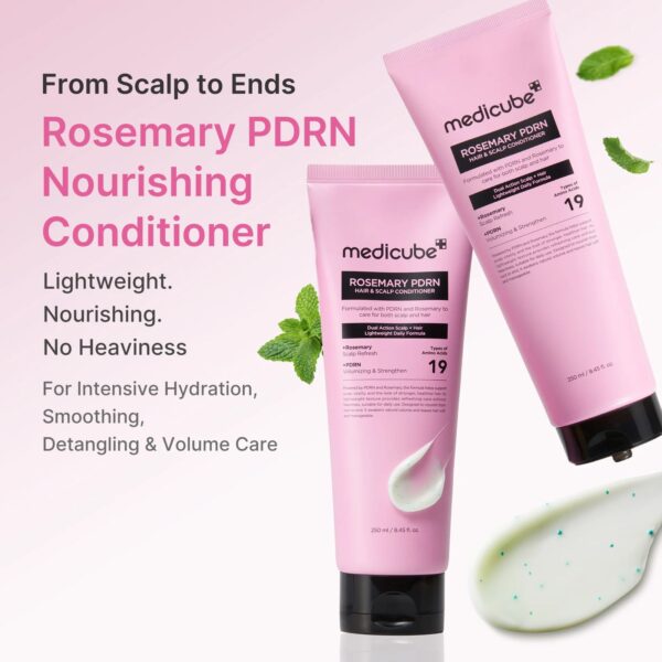 Medicube - Rosemary PDRN Hair & Scalp Conditioner 250ml - Imagen 3