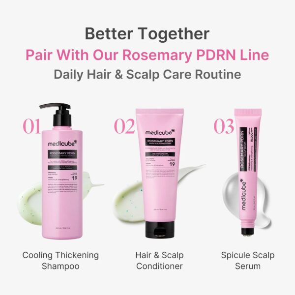 Medicube - Rosemary PDRN Hair & Scalp Conditioner 250ml - Imagen 4